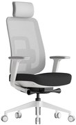 KREDE Kancelárska stolička K42 WHITE čierna
