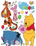 AG Art Samolepiaca dekorácia Macko Pú, 42,5 x 65 cm