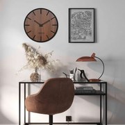 Drevené nástenné hodiny z HDF - Čierne, biele alebo orech | SENTOP HDFK026-orech wenge