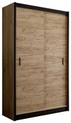 Šatní skriňa SAPHIRA 150x215 cm s posuvnými dverami dub craft