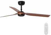 FARO Barcelona FARO 33817 - Stropný ventilátor PUNT hnedá/čierna pr. 130 cm + diaľkové ovládanie FA33817