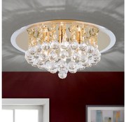 Orion DLU 2378/4/38-Krištáľové str. svietidlo GLORIA 4xG9/40W/230V pr.38 cm zlatá