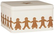 Ib Laursen Plechová škatuľa Gingerbread Couples Square