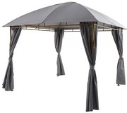 Sunfun Bali Záhradný altánok, 3,3 × 3,3 × 2,7 m, oceľ, polyester, sivý