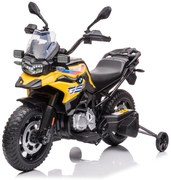 Detská elektrická motorka BestBerg BBCC-80Y - BMW F 850 GS / od 3 rokov / nosnosť 30 kg / žltá