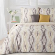 SATÉNOVÉ OBLIEČKY NIKA 24 200X220 CM, 2KS 70X80 CM VZOROVANÉ