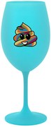 DUHOVÉ VESELÉ EE - tyrkysový pohár na víno 350 ml