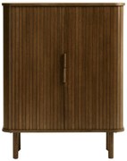 Hnedá skrinka v dekore duba s posuvnými dverami 113x90 cm Cavo – Unique Furniture