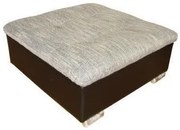 Taburet Faro 87x87, hnedá / tm. šedá (tiguan 106 / berlin 24)