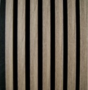 TRENDIE 3D Drevené lamely na stenu 275x30 cm - SANTALOVÉ DREVO