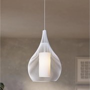 Eglo 900829 - Luster na lanku RAZONI 1xE27/40W/230V biela