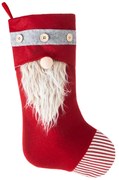 VIANOČNÁ PONOŽKA NA KRB MERY1 50 CM ČERVENÁ