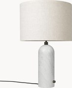 Veľká stmievateľná stolová lampa's mramorovým podstavcom Gravity, rôzne veľkosti