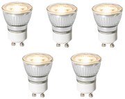 Sada 5 GU10 3-stupňových stmievateľných LED žiaroviek 35 mm 4W 220 lm 3000K