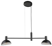 Luster na lanku ARTIS 2xE14/40W/230V čierna