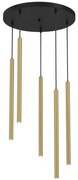 Luster na lanku YORU 5xG9/8W/230V mosadz