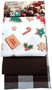 Kuchynské utierky Vianočné balenie C 3 ks, 45x70 cm