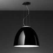 Artemide Nur Gloss Led závesné svietidlo čierne Bluetooth 2006lm 2700K 55cm