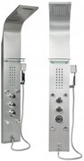 Sprchový panel CASCADA 5v1 - s termostatom a výtokom do vane - inox