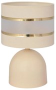 Stolná lampa HELEN 1xE27/15W/230V krémová/zlatá