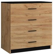 Komoda TIMON dub craft/čierna