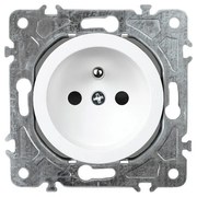 Elhard Okrúhla zásuvka Rondo, biela RD2000W