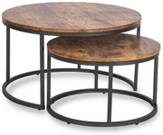 Zostava 2 konferenčných stolíkov BARCO dub rustikal - vintino.sk