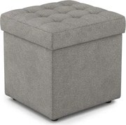 Taburet Surprise Mini 45x45 cm, šedo-béžová látka%