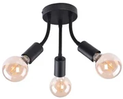 Rabalux ALMUS prisadené stropné svietidlo max. 3x60W | E27 | IP20 - čierna