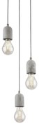 Eglo 95523 - Luster SILVARES 3xE27/60W/230V