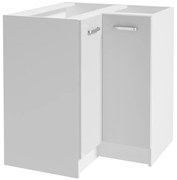 Rohová kuchynská skrinka Arosa B90 2D0S biela