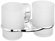 AQUALINE RB105 Rumba dvojitý držiak pohárov, mliečne sklo