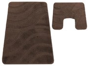 Sada kúpeľňových koberčekov Montana Symphony Chocolate