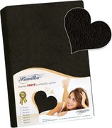 Bellatex Froté prestieradlo Kamilka čierna, 90 x 200 cm