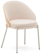 Krémová/v prírodnej farbe jedálenská stolička Eamy – Kave Home