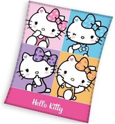 Coral fleece deka Hello Kitty - motív Portréty - 130 x 170 cm