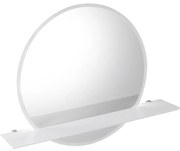 Sapho Sapho, VISO LED podsvietené guľaté zrkadlo priemer 60cm s policou, biela mat, VS060-01