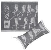 Sada do sauny na sedenie Naisten, tmavo sivá