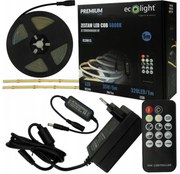ECOLIGHT COB LED pásik 35W - 24V - 320 - 5M - 6000k - studená farba + diaľkový ovládač