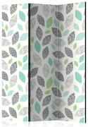 Artgeist Paraván - Patterned Leaves [Room Dividers]