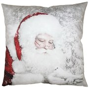 Bielo-červená obliečka na vankúš Santa - 45*45 cm