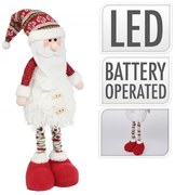 LED Santa Claus s dlhými nohami 70 cm