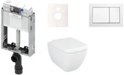 Cenovo zvýhodnený závesný WC set TECE na zamurovanie + WC Vitra Vitra Shift KMPLSHIFTT