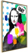 Artgeist Plagát - Mona Lisa Pop-art [Poster] Veľkosť: 20x30, Verzia: Zlatý rám