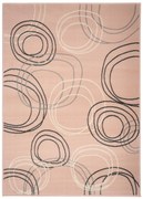 Kusový koberec Circles powder pink, 160x230, ružová, chodba / predsieň, Alfa Carpets