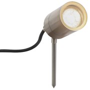 Bodové svetlo na hrot oceľ nastaviteľné IP44 - Solo