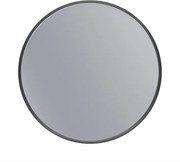 Erga Round, okrúhle zrkadlo 40cm, čierny rám, ERG-V01-ROUND-4040-BK