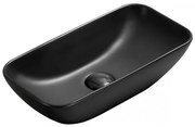Mexen Klara umývadlo na dosku 46 x 23 cm, čierna matná - 21564685