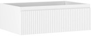 Mexen Rivel, kúpeľňová skrinka pod umývadlo 70 cm, 1 zásuvka, drážkovaná, biela matná, 91A20-07023-1-BF01