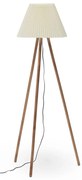 Stojacia lampa v prírodnej farbe s textilným tienidlom (výška 149 cm) Benicarlo – Kave Home